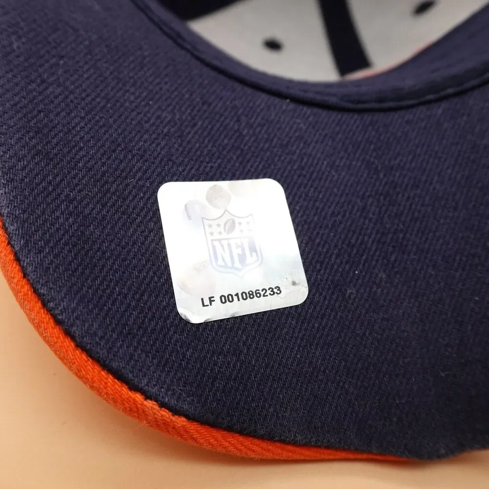 Chicago Bears Hat Cap Strap Back One Size Navy Orange White NFL Football Mens